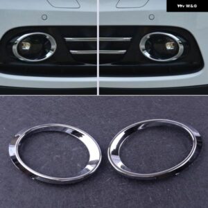2個 クローム フロント フォグランプ ランプカバー トリム カー スタイリング アウディ Q5 2010 2011 2012