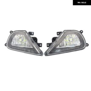 2個LED フォグランプ VW TOUAREG 2015 - 18 カー スタイリング フロントLED フォグランプ フォグランプ とLED 電球
