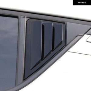 2個 車用リアウィンドウカバー ウィンドウ ステッカー トライアングル ブラインド トリム トヨタ C-HR CHR C HR 2013-2018 アクセサリー