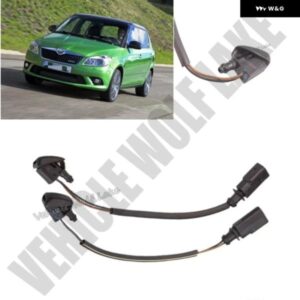 2個 シュコダ ファビア MK2 2008 - 15 カー スタイリング フロントガラス 加熱スプレーノズル ウォータージェット