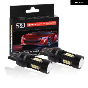 2個 1200LM T20 7443 LED 電球 7440 W21/5W LED車用ライト ウィンカー ブレーキライト パーキング ライト オート フォグランプ レッド アンバー