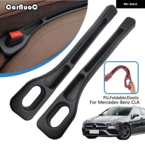 2PCS カーシート隙間 収納 漏れ防止 シーリングストリップ メルセデスベンツ CLA 2013 2014-2024 車内アクセサリー