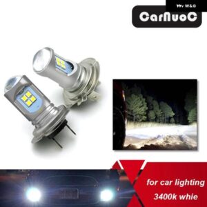 2個 H7 LED フォグランプ 電球 高出力 750 ルーメン 6000K キセノン 12V アウディ A3 A4 B6 B8 B7 B5 B9 A6 C5 C6 C7 4F A5 Q5 Q7 8P 8L