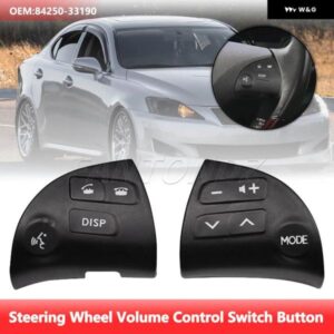 2個 多機能 BLUETOOTH スピーカー ボタン スイッチ トヨタ レクサス ES350 ステアリングホイール ボタン 84250-33190 8425033190