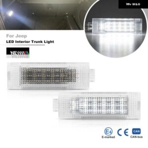 2個 LED カーテシーラゲッジライト ジープ レネゲード チェロキー KL 2015-2021 CANバス トランク ランプ グローブ ボックス ライト
