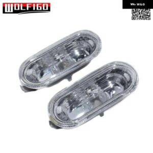 2個 サイド インジケーター マーカー ウィンカーライトリピーター 電球 なし VW GOLF 4 97-03 POLO 3 4 99-05 PASSAT B5 00-05 S. AROSA 00-04