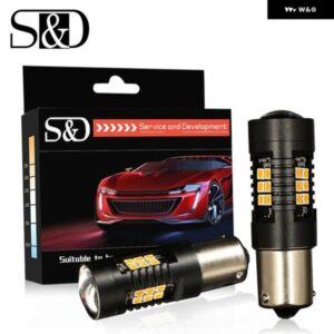 2個 1200LM 1156 BAU15S LED 電球 車用 フォグランプ テールランプ DRL 自動ウィンカー リバースライト 6000K 3030 21SMD 12V D035
