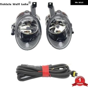 2PC 車用ライト VW トゥーラン 1T3 2011 - 16 フロントハロゲン フォグランプ フォグランプ とワイヤー ハーネス アセンブリ