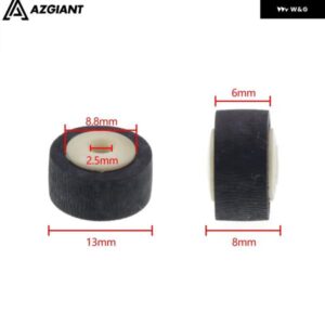2個 13X8X2.5MM カードシート オーディオ ベルト プーリー テープレコーダー ゴムホイール デッキ カセット プレッシャーレコーダー ステレオ ピン