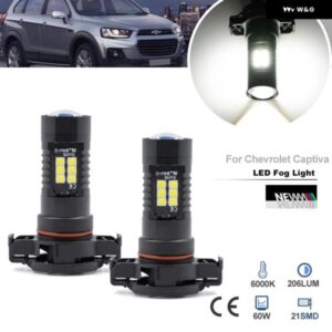 2個 LED PSX24 PSX24W 2504 フォグランプ 電球 シボレー キャプティバ 2013-2018 CANバス ヘッドランプ ドライビングランプ パーキング ライト