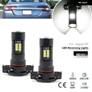 2個 JAGUARXF X250 2008 - 11 CANBUS PS19W5202PS24WH16LED リバースライト バルブ ちらきなし 車用バックアップランプ