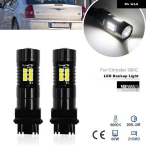 2個 LED T25 3157 3357 3457 リバースバックアップライト バルブ クライスラー 300C 04-10 300M 99-04 PTクルーザー 00-10 セブリング 07-10