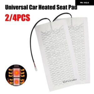 2X/4X 12V 汎用 カーヒーターシートカバー パッド カーボン加熱自動車シートヒーター パッド 冬用ウォーマーヒーターマット48CMX28CM