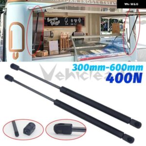 2X 300-600MM ガス スプリング 400N ショック アブソーバー 油圧 リフト サポート ストラットバー RVベッド 車用 マシン 家具 カスタム可能