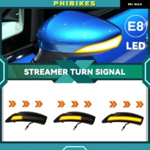 2個 ダイナミックウィンカー LED サイドミラー インジケーター ブリンカー リピーターライト フォード フィエスタ MK7 2008-2017 フォード B-MAX 12-17