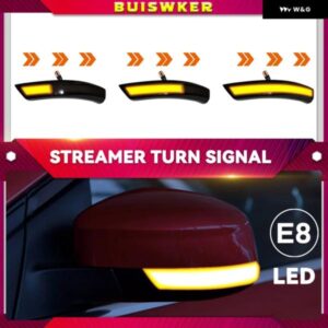 2PCS ダイナミックウィンカー LED サイドミラー インジケーター ブリンカー リピーターライト フォード フォーカス 2 MK2 フォーカス 3 MK3 モンデオ MK4 EU