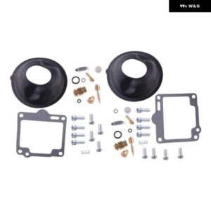 2セット キャブレター キャブレター リペアキット プランジャー ダイヤフラム 付き ヤマハ XV750 ビラーゴ 750 1988-1994 1995 1996 1997 アクセサリー