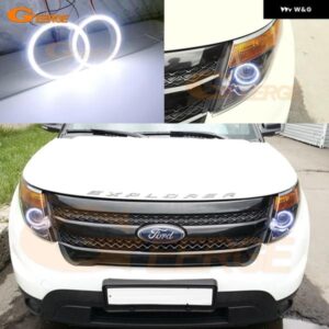 フォード エクスプローラー 2011 - 15 超高輝度 COB LED エンジェルアイキット ハローリング