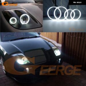 フィアット クーペ 1993 - 00 超高輝度 CCFL エンジェルアイ ハローリングキット ライト