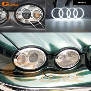 ジャガー X-TYPE 2001-2009 キセノン ヘッドライト 4個入り 超高輝度 CCFL エンジェルアイキット ハローリング カーアクセサリー