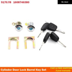 プジョー 107 シトロエン C1 トヨタ アイゴ 車用 シリンダー ドアロック バレルキーセット 05-14 9170.Y8 1608746380 9135S2 9136.T0