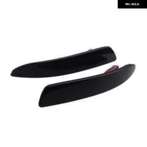 ブラックレンズ LED 2個 リア バンパー リフレクター ブレーキライト ストップランプ BMW X5 E70 X6 E71 2007 - 13