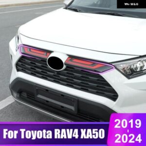 トヨタ RAV4 2019 - 24 XA50 ハイブリッドカー レーシング グリル フロント グリル トリム ストリップカバー アクセサリー