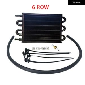 オイルクーラー アルミ製トランス ミッション オイルクーラー 6列自動スタックプレート オイルクーラー ラジエーター