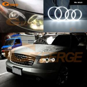 INFINITI S50 FX35 FX45 2003 - 08 超高輝度CCFLエンジェルアイハローリングキット ライト