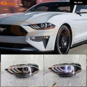 フォード マスタング 2018 - 21 超高輝度 COB LED エンジェルアイキット ハローリング デイライト