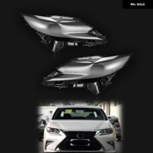 レクサス ES ES200 ES250 ES300H 2015-2017 車用 ヘッドランプ カバー シェルランプマスク ヘッドライト クリアレンズ