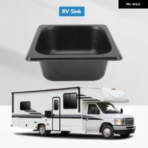 175 X 160 X 70MM RVシンク 304 ステンレス ブラック電気メッキ ドロップインシンク ボート RV キャンピングカー