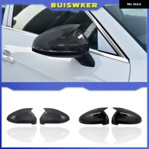アウディ A4 A5 B9 サイドミラー キャップ カーボンルック 2017 2018 2019 S4 S5 RS5 ALLROAD QUATTRO 交換用カバー ペア
