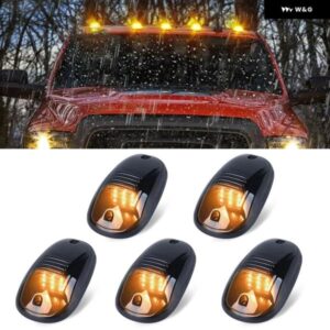 5個 アンバー LED キャブ ルーフトップ マーカー ランニングライト トラック SUV 4X4 ダッジ ラム 1500 2500 3500 4500 5500 2003-2016 LED カーライト
