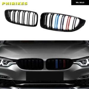 M4 スタイル フロントキドニー グリル グリル ダブルスラット BMW 4シリーズ F32 F33 F36 F82 F83 2013-2020 420I 428I 430I 435I 440I 418D