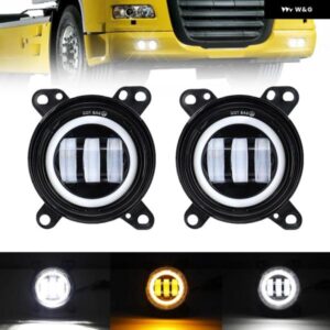 DAF XF 105 LED フォグランプ 補助灯DRL トラック イエロー ウィンカーランプ 作業灯