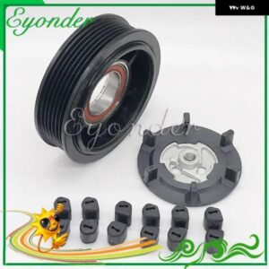 AC A/C コンプレッサー クラッチ プーリー DENSO 5SEL09C シトロエン C4 DS4 ベルリンゴ プジョー パートナー TEPEE 2008 5008 3008 9672247080