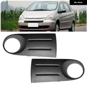 9650212377 9650212477 シトロエン ピカソ 左 右 フロント フォグランプ カバー ピカソ バンパー フレーム ブラック ブラケット アウター カバー 7452CL