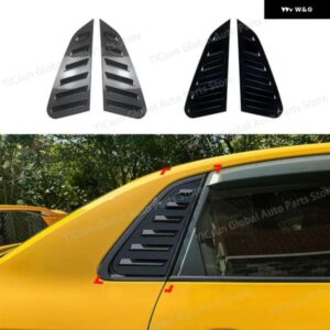 スバル WRX STI 2011 - 14 車 外装 リアバックサイドウィンドウルーバー スクープシェード 装飾 カバー ABSアクセサリー 2個