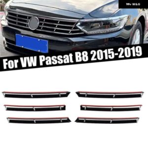 VW パサート B8 2015 - 19 フロント グリル クロームメッキストリップ オートベンチレーション グリル デコレーション カーアクセサリー