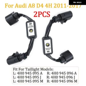ペア ダイナミックウィンカー ランプアドオン モジュール ワイヤー ハーネス アウディ A8 D4 4H 11-17 LED テールライト インジケーター 左右 テールライト