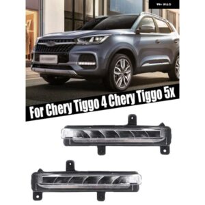 フロント バンパー LED フォグランプ デイタイム ランニングライト フロントシグナルランプ DRL CHERY TIGGO 4 CHERY TIGGO 5X