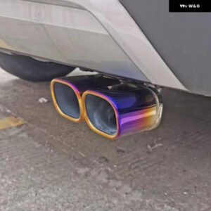 トヨタ C-HR CHR 2017 - 2022 車用 ステンレス リアエキゾースト パイプ マフラー テールエンド チューブ カーアクセサリー カーパーツ