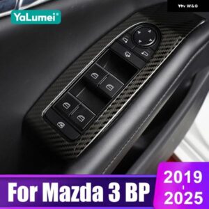 マツダ 3 BP 2019 - 24 2025 車ドアウィンドウガラスリフトスイッチ ボタン パネル カバー アクセサリー