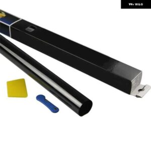 ブラックロール 5% VLT カーアクセサリー カーホームティントフィルム ティンテッドフィルム 300X50CM ブラックサンシェード フィルム