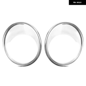 クロームメッキフロント フォグライト ランプカバー トリム 2個 BMW X5 F15 2014-2018用