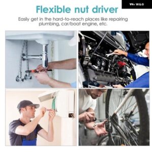 フレキシブルホースクランプドライバーで最も困難な場所に届き メトリックサイズ7MM ソフトカバー ハンドル な 構造