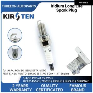 イリジウム スパークプラグ ALFA ROMEO GIULIETTA MITO FIAT LINEA PUNTO BRAVO II TIPO 500X 1.4T エンジン YR5DII33S 55249868