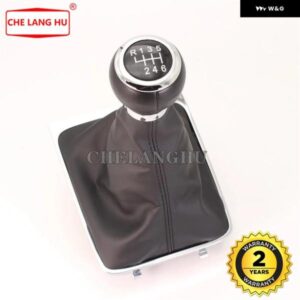 マニュアル 6速ギアスティック シフト ノブレベルレザー ブーツ VW パサート B6バリアントワゴン2006 2007 2008 2006 2010カー スタイリング