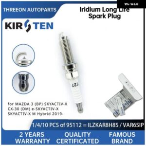 イリジウム スパークプラグ マツダ 3 BP SKYACTIV-X CX-30 DM E-SKYACTIV-X SKYACTIV-X M ハイブリッド 2019- ILZKAR8H8S HF0118110